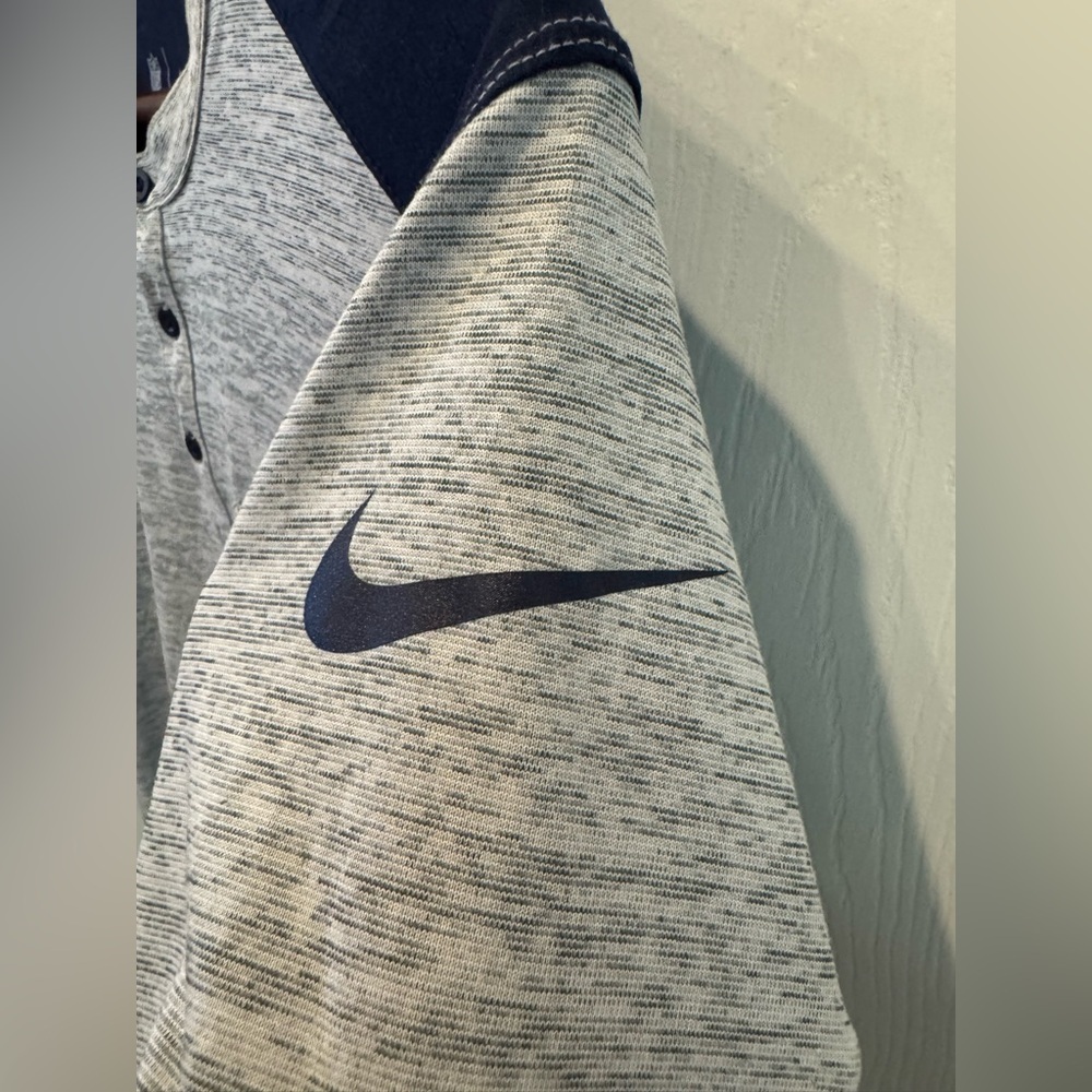 Dallas Cowboys Nike Shirt Men’s Size Large Gray 3/4 Sleeve Dri Fit Team Apparel - Picture 4 of 11